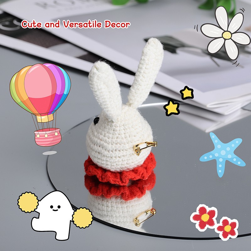 Crochet Bunny Brooch factory