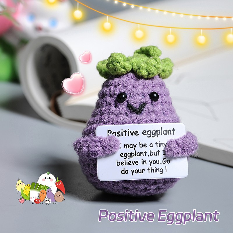 Crocheted Eggplant Plush factory