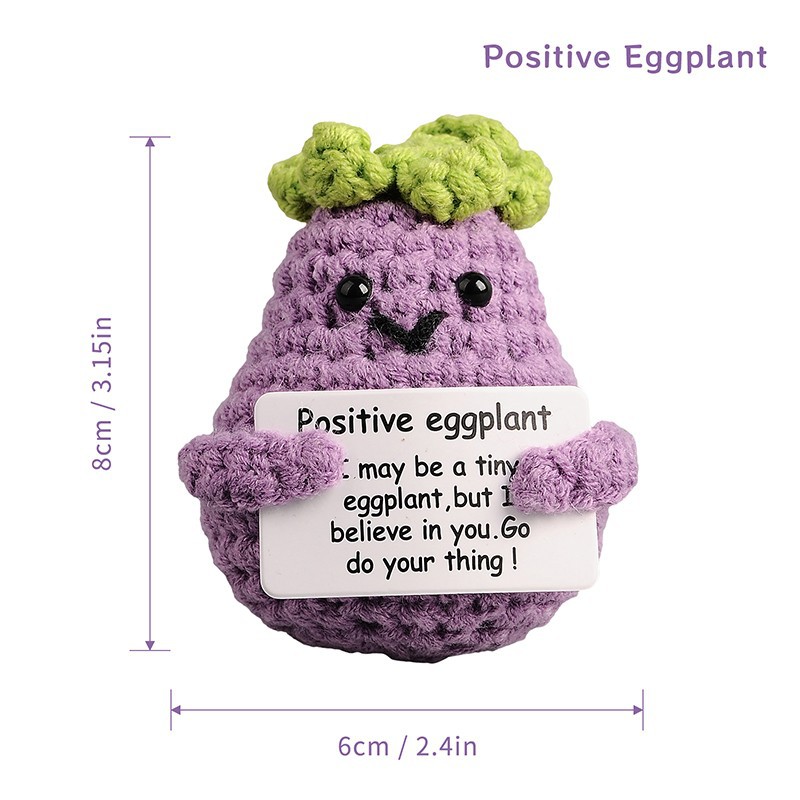 Crocheted Eggplant Plush high quality